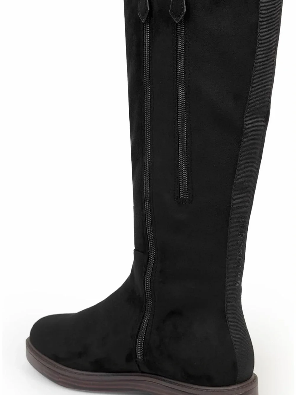 AEROSOLES Black Over-the-Knee Suede Boot